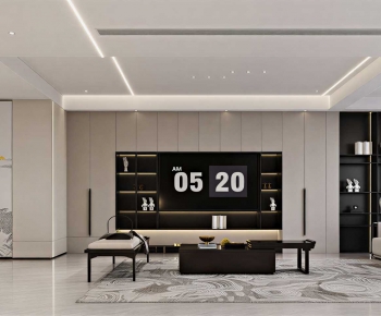 New Chinese Style A Living Room-ID:830224042