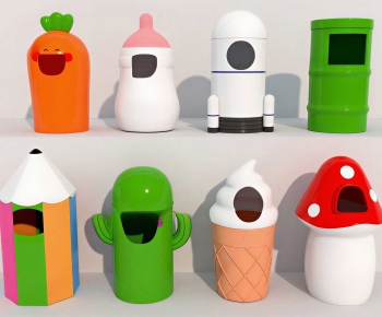 Modern Trash Can-ID:999958043