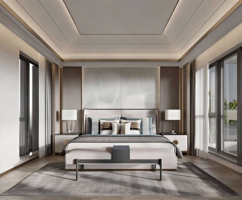 New Chinese Style Bedroom-ID:287890495