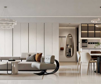 Modern A Living Room-ID:426110989