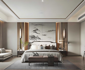 New Chinese Style Bedroom-ID:181576016