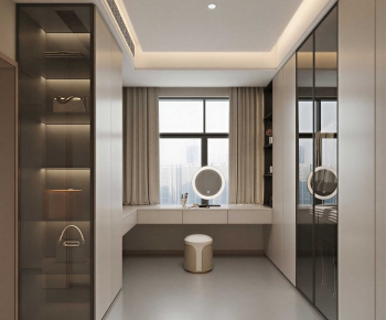 Modern Clothes Storage Area-ID:387220456