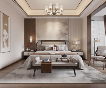 New Chinese Style Bedroom-ID:239355098