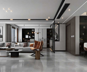 Modern A Living Room-ID:708159929