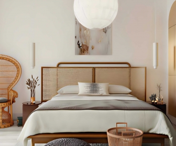 Wabi-sabi Style Bedroom-ID:631366978
