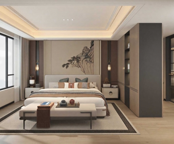 New Chinese Style Bedroom-ID:108125936