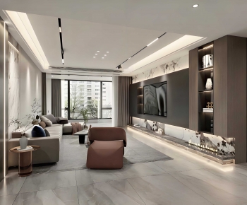 Modern A Living Room-ID:440278051