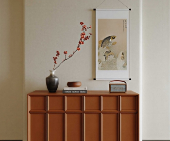 New Chinese Style Entrance Cabinet-ID:976979777