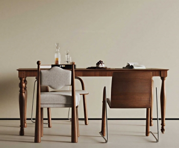 French Style Dining Table And Chairs-ID:521078112