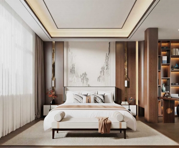 New Chinese Style Bedroom-ID:821245914