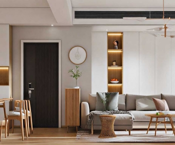 Modern A Living Room-ID:664896018