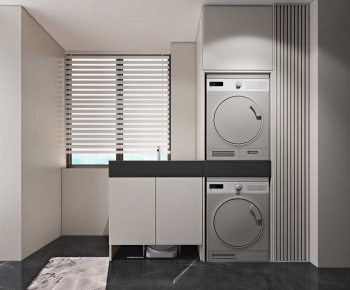 Modern Balcony Laundry Room-ID:266072992