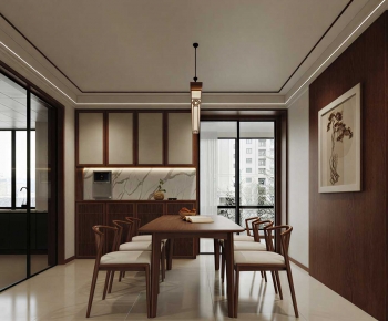 New Chinese Style Dining Room-ID:289890836