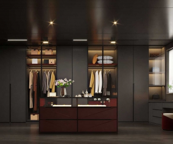 Modern Clothes Storage Area-ID:600264078