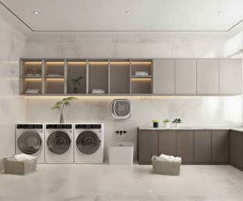 Modern Balcony Laundry Room-ID:441390993