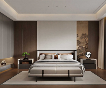 New Chinese Style Bedroom-ID:463979963