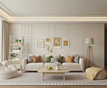 Modern A Living Room-ID:885770379