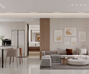 Modern A Living Room-ID:375591043