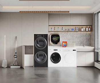 Modern Balcony Laundry Room-ID:266840933