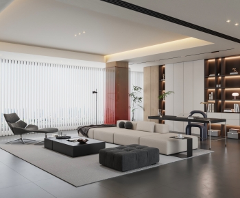 Modern A Living Room-ID:524406912