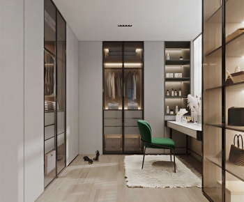 Modern Clothes Storage Area-ID:169297932