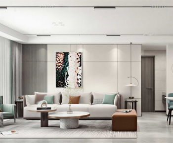 Modern A Living Room-ID:741846083