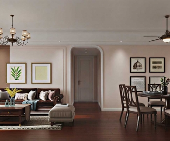 French Style A Living Room-ID:595232965