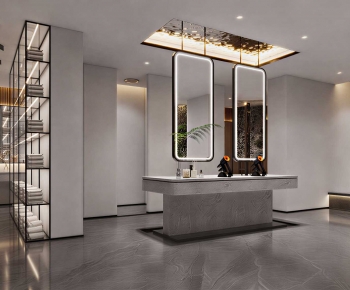 Modern Public Toilet-ID:988190237