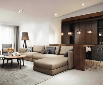 Modern A Living Room-ID:705944065