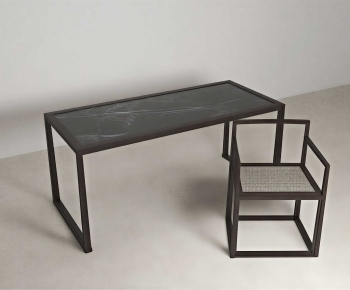 Modern Computer Desk And Chair-ID:529722937
