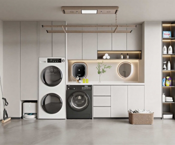 Modern Balcony Laundry Room-ID:142832998