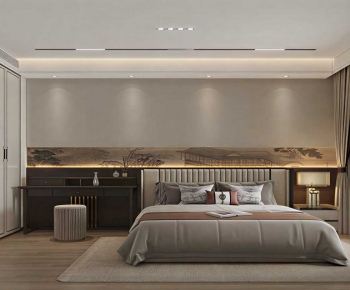 New Chinese Style Bedroom-ID:199883947