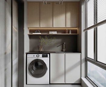 Modern Laundry Cabinet-ID:861427076