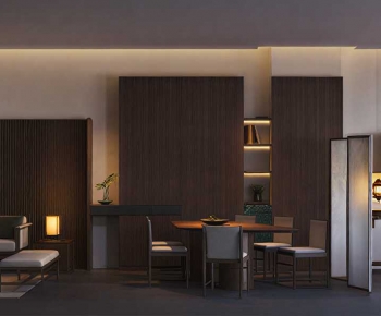 New Chinese Style A Living Room-ID:209542998