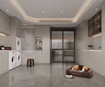 Modern Balcony Laundry Room-ID:239264019