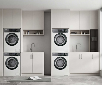 Modern Laundry Cabinet-ID:771806969