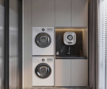 Modern Laundry Cabinet-ID:945322997