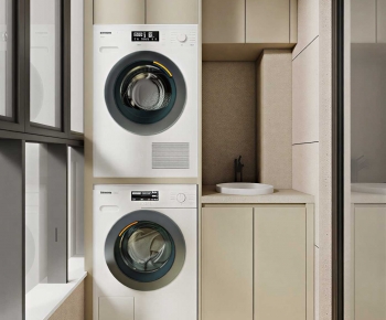 Modern Balcony Laundry Room-ID:686743028