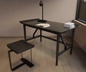 Modern Computer Desk And Chair-ID:720649008