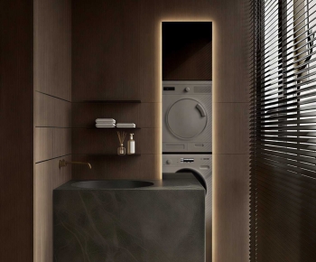 Modern Balcony Laundry Room-ID:679338931