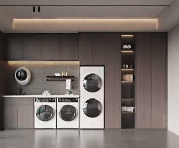 Modern Balcony Laundry Room-ID:387918005