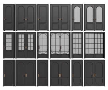 French Style Single Door-ID:445771937