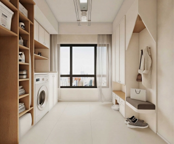 Modern Balcony Laundry Room-ID:108210099