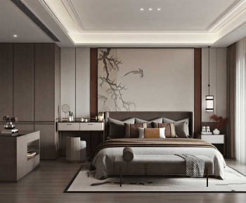 New Chinese Style Bedroom-ID:208461056
