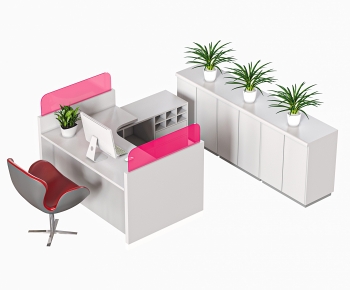 Modern Office Desk And Chair-ID:503037936