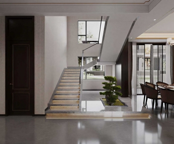 New Chinese Style Stairwell-ID:755702021