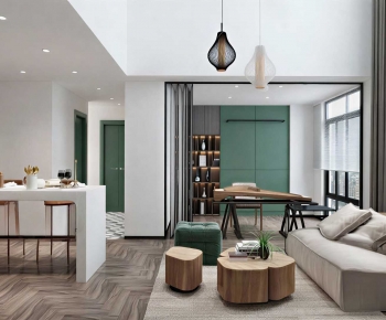 Modern A Living Room-ID:610893968