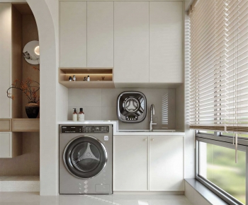 Modern Laundry Cabinet-ID:861604937