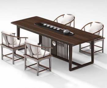 New Chinese Style Tea Tables And Chairs-ID:377546075