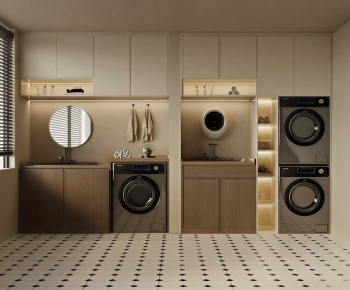 Modern Laundry Cabinet-ID:639278998